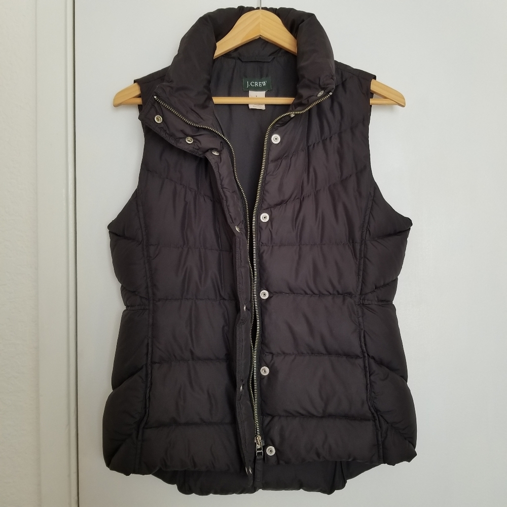 J.Crew down-filled puffer vest (S)